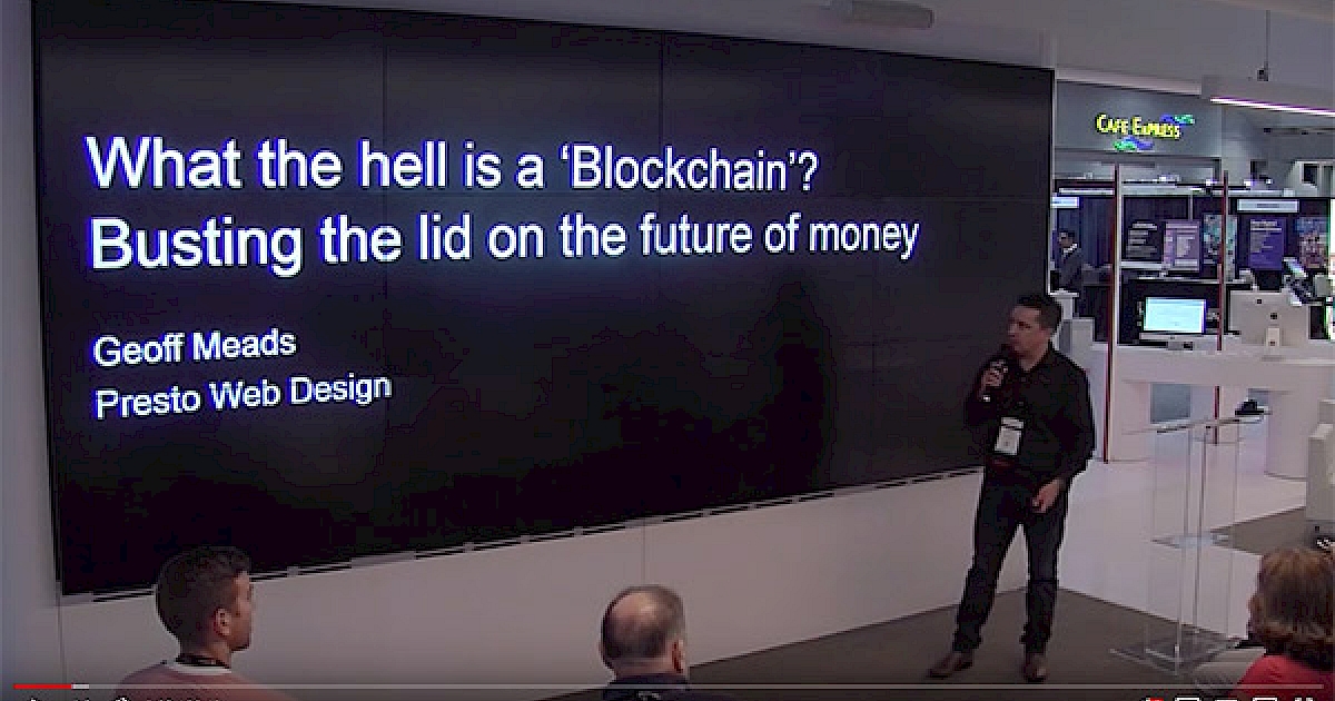 Presto Web Design Geoff S CEDIA Expo Blockchain Booth Talk Video Now